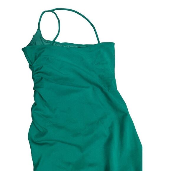 NEW Lovers and Friends Navi Green One Shoulder Maxi Dress.Size S - Picture 9 of 16